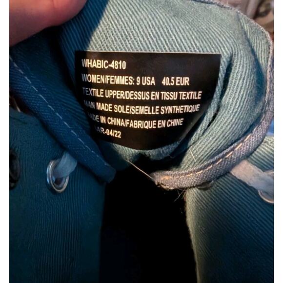 Lugz Womens Habitat Lace Up Sneaker Sz 9 Comfort Fashion Chunky Tread Blue White - Picture 8 of 8